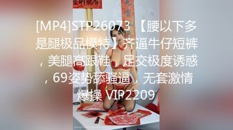 [MP4]STP26073 【腰以下多是腿极品模特】齐逼牛仔短裤，美腿高跟鞋，足交极度诱惑，69姿势舔骚逼，无套激情爆操 VIP2209