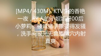 [MP4/ 430M]  KTV里的香艳一夜，迷人的小姐姐呀00后小萝莉，被咸猪手撩拨得发骚，洗手间脱光无套插嫩穴内射真爽