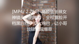 [MP4/ 2.28G]  高颜值丝袜女神镜头前的呻吟，全程露脸开档黑白丝，交大鸡巴，让小哥放肆蹂躏爆草