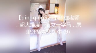 【qingqing521】瑜伽老师，超大难度，倒立一字马，屄里还插着大黑牛 (9)