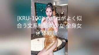 [KRU-100] めがねがよく似合う文系制服美少女 全身女体観察