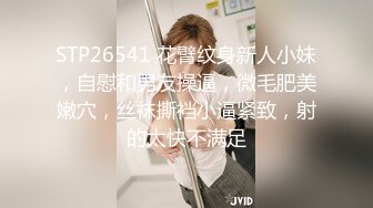 STP26541 花臂纹身新人小妹，自慰和男友操逼，微毛肥美嫩穴，丝袜撕裆小逼紧致，射的太快不满足